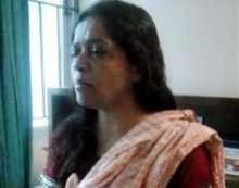 Pensive Jayasree Zaman  after her children's demise